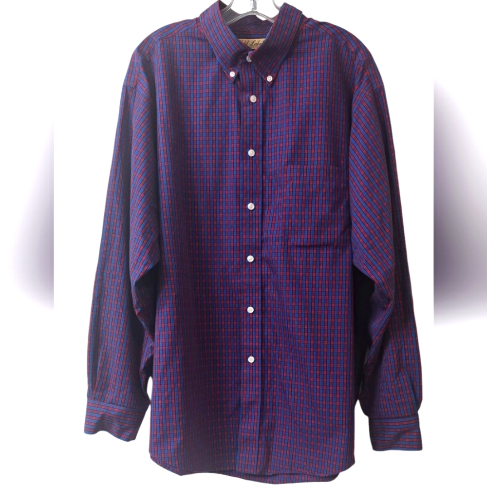 Roundtree & York Gold Label Non Iron Men's Long SLEEVE shirt Size  XL